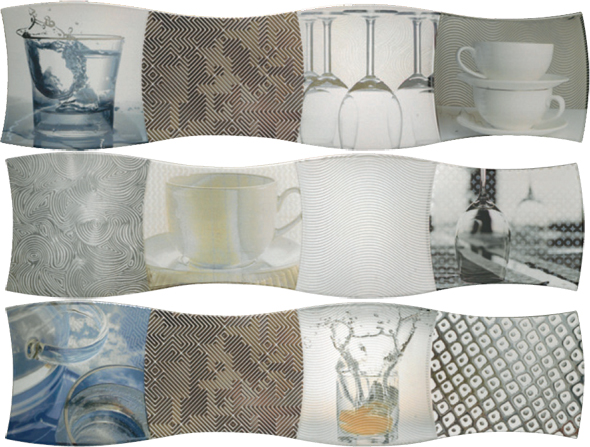 Porcelanite Dos 9001 Composicion Crystal 3 Blanco Декоративное панно